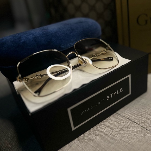 Gucci Horsebit Sunglasses with Gradient Lenses - Picture 2 of 9